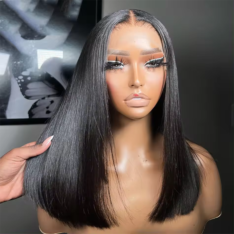 13x4 HD Full Frontal Wigs Human Hair 100% Vietnamese Virgin Hair Glueless Short Bob Wigs for Woman