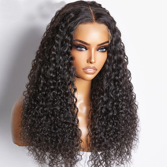 13X4 HD Full Frontal Wigs Human Hair 180% Density Brazilian Virgin Hair Glueless Curly Lace Wigs Pre Plucked for Woman