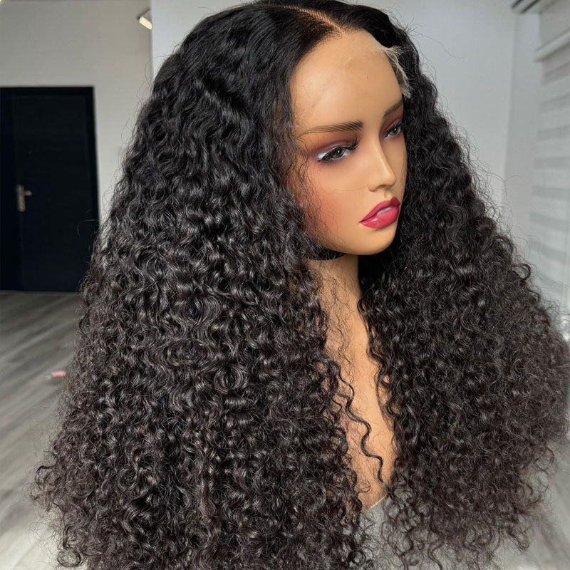 13x4 hd Full Frontal Human Hair Wigs 200% Density Brazilian Virgin Hair Glueless Curly Lace Wigs for Woman